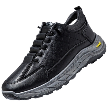 Papuci de iarnă pentru bărbați, exterior din țesătură de înaltă calitate, talpă PU, design gros