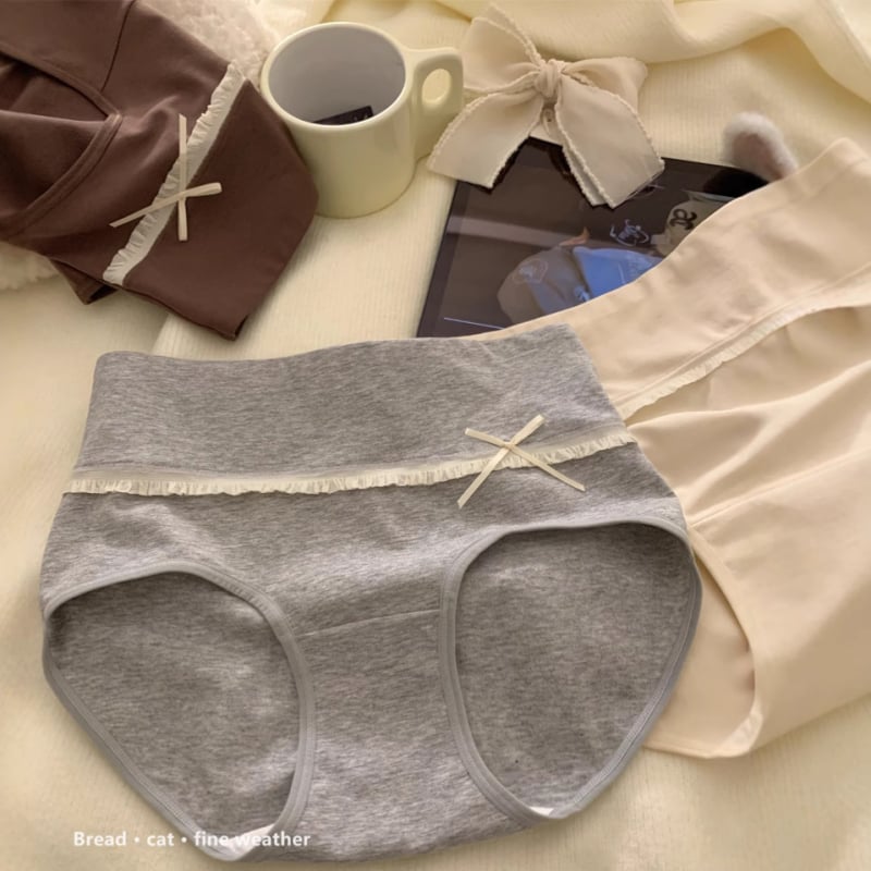 Chiloți de damă din bumbac, talie înaltă, tricot, uscare rapidă, 90-95% bumbac, căptușeală de bumbac în zona intimă, pentru adulți