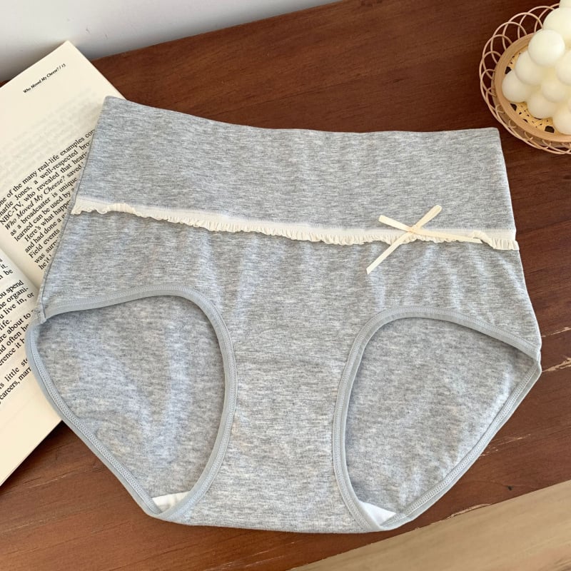 Chiloți de damă din bumbac, talie înaltă, tricot, uscare rapidă, 90-95% bumbac, căptușeală de bumbac în zona intimă, pentru adulți