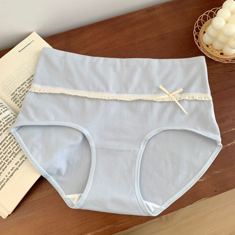 Chiloți de damă din bumbac, talie înaltă, tricot, uscare rapidă, 90-95% bumbac, căptușeală de bumbac în zona intimă, pentru adulți