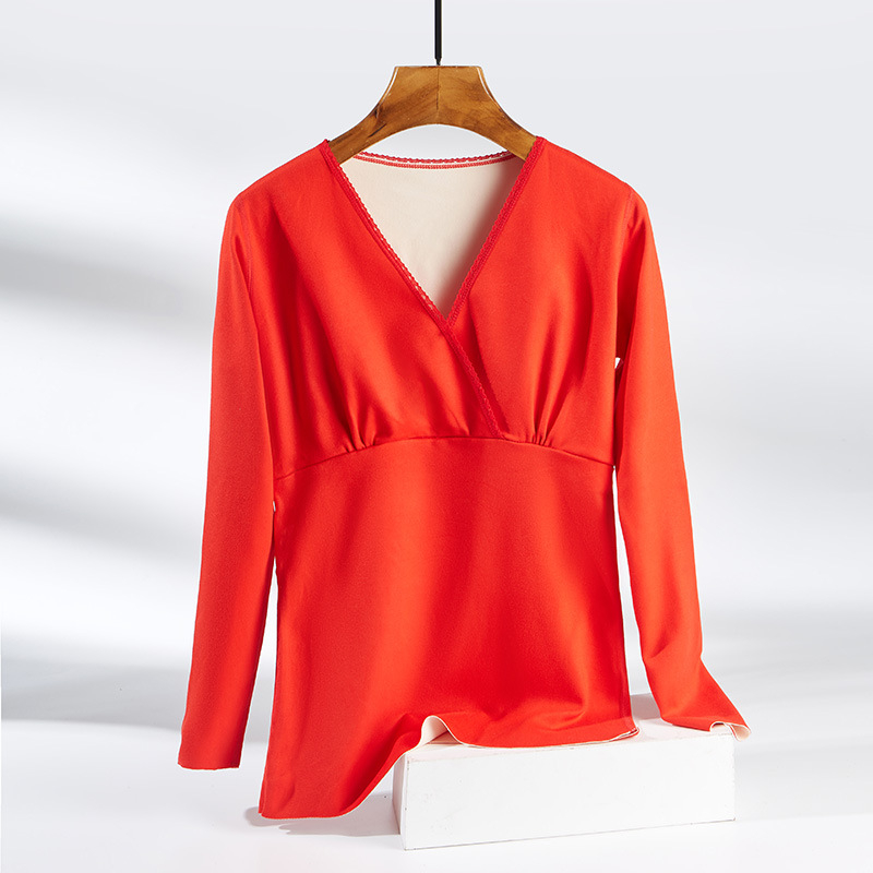 Nėščiosios maitinančio viršūnė su ilgomis rankovėmis, megztas audinys 70% acetato pluošto, Žiemos 2024 kolekcija