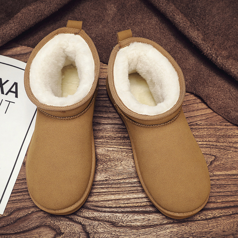 Meeste talvesaapad nubuk-ülemisega, soe kunstlik karusnaha vooder, injektsiooniga vormitud talla, keskmise kõrgusega kand 3-5 cm, vabaaja stiil