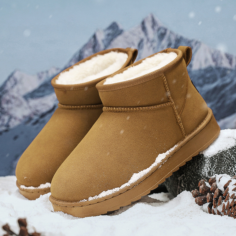 Meeste talvesaapad nubuk-ülemisega, soe kunstlik karusnaha vooder, injektsiooniga vormitud talla, keskmise kõrgusega kand 3-5 cm, vabaaja stiil