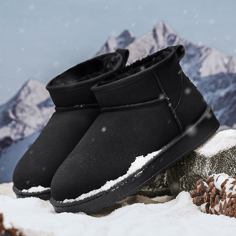 Meeste talvesaapad nubuk-ülemisega, soe kunstlik karusnaha vooder, injektsiooniga vormitud talla, keskmise kõrgusega kand 3-5 cm, vabaaja stiil