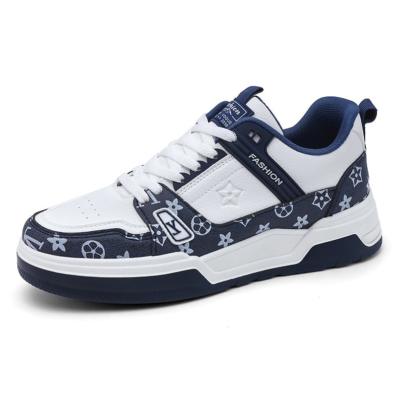 Pantofi sport pentru bărbați în stil coreean, cu talpă groasă, PU partea superioară, talpă din cauciuc, închidere cu șireturi, încălțăminte casual