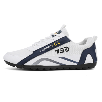 Férfi légáteresztő hálós Slip-On sportcipő, alacsony profilú, gumitalppal és textilbetéttel