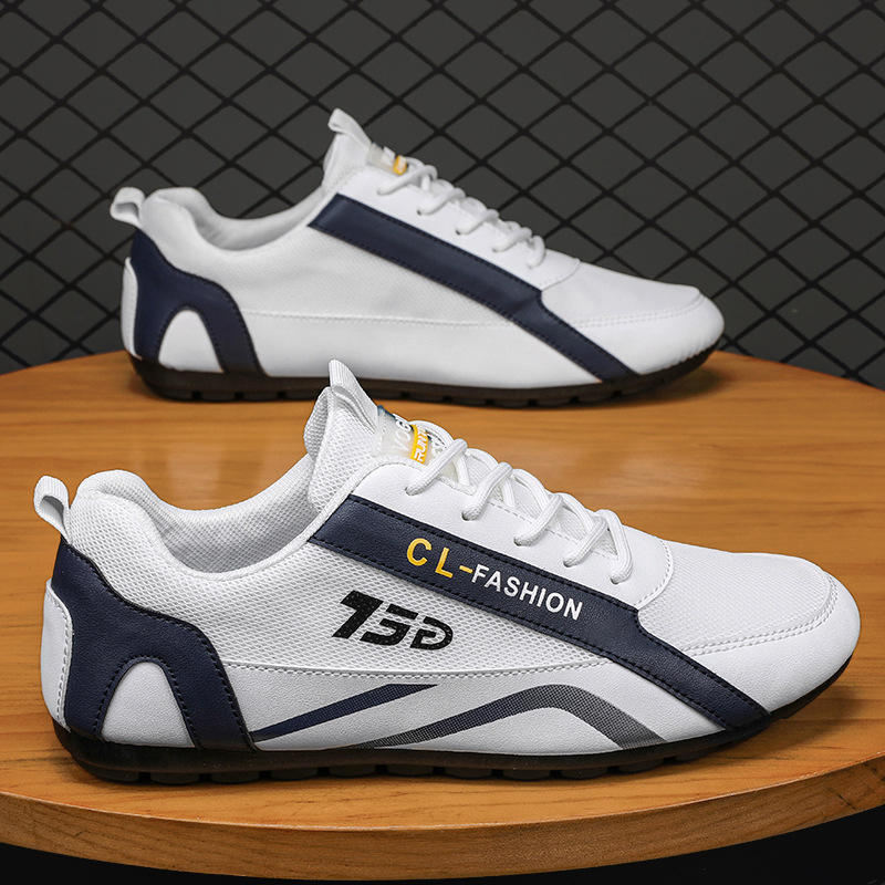 Férfi légáteresztő hálós Slip-On sportcipő, alacsony profilú, gumitalppal és textilbetéttel