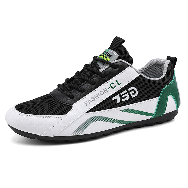 Férfi légáteresztő hálós Slip-On sportcipő, alacsony profilú, gumitalppal és textilbetéttel