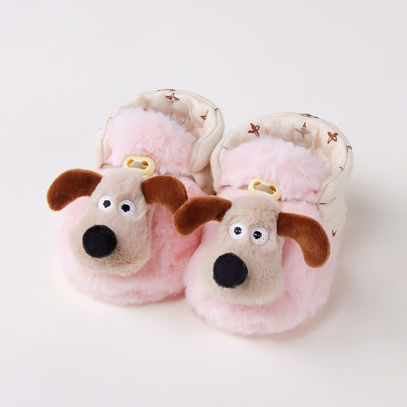 Детски зимни обувки за момичета, закопчаване с катарама, подметка от велур, горна част от памук, плюшена подплата, антиплъзване и топлина