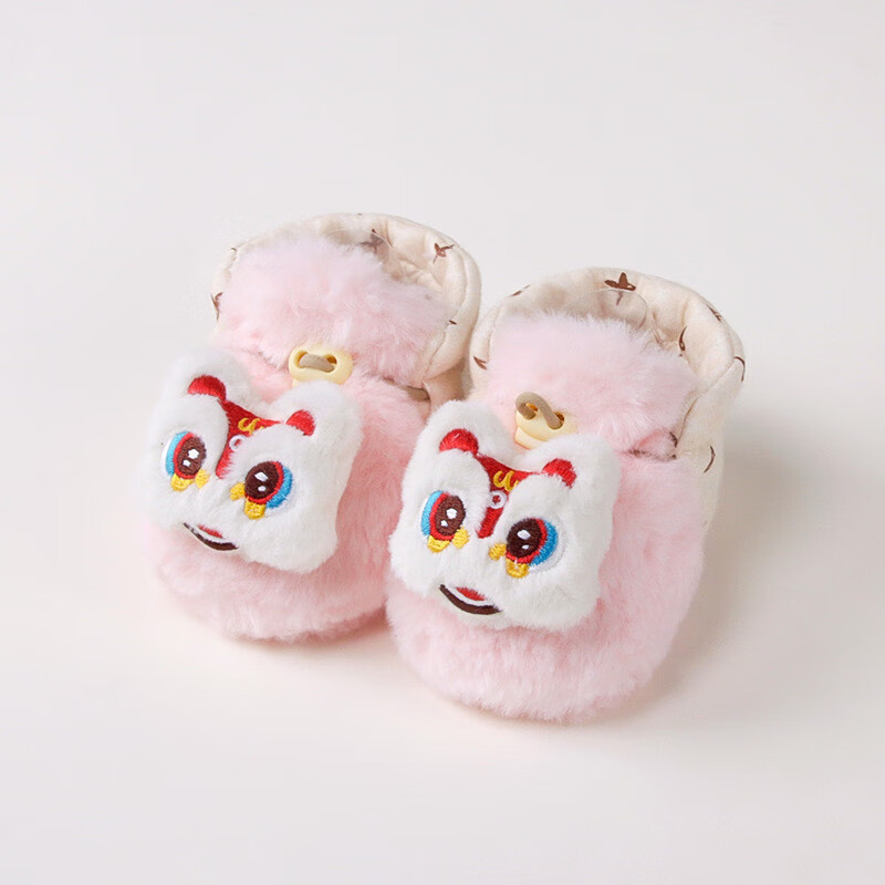 Детски зимни обувки за момичета, закопчаване с катарама, подметка от велур, горна част от памук, плюшена подплата, антиплъзване и топлина