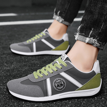 Férfi sportos, casual cipő légáteresztő textile felsőrész, fűzős zárás, textile belső talp, PVC talp