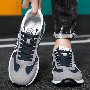 Férfi sportos, casual cipő légáteresztő textile felsőrész, fűzős zárás, textile belső talp, PVC talp