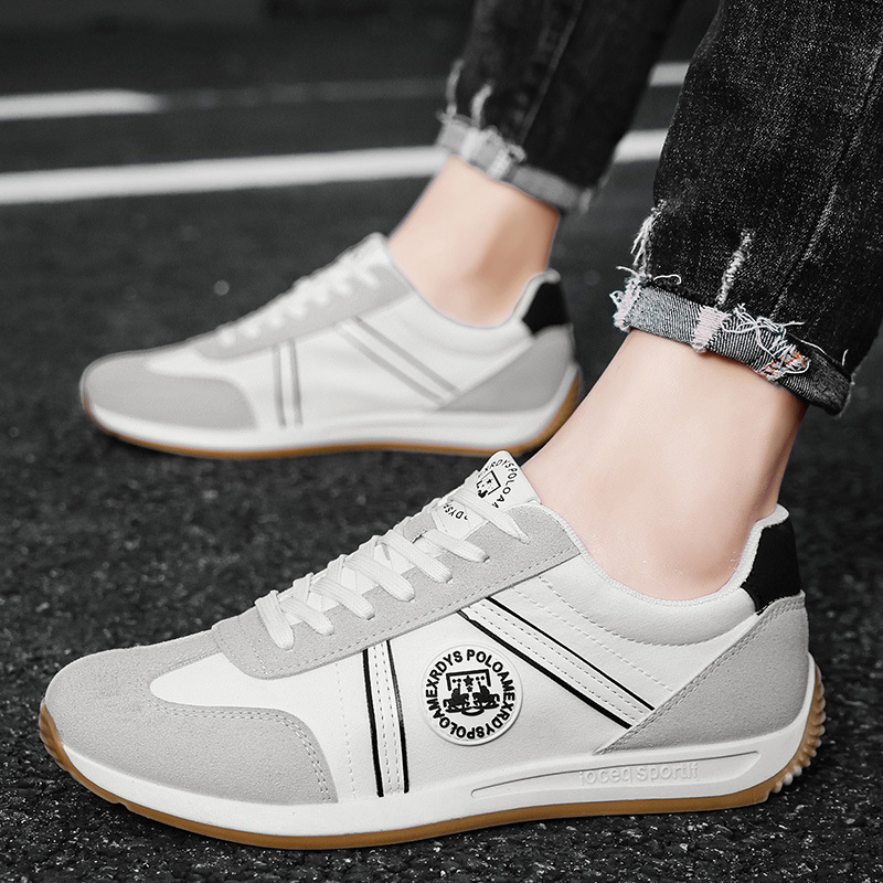 Férfi sportos, casual cipő légáteresztő textile felsőrész, fűzős zárás, textile belső talp, PVC talp