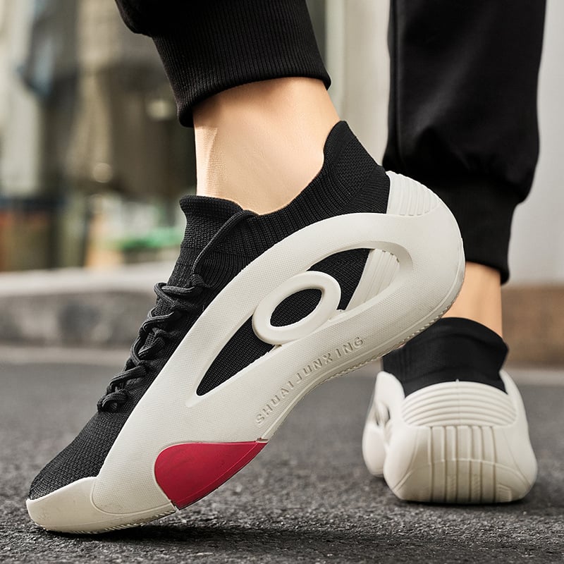 Αθλητικά παπούτσια καθημερινά για νέους ενήλικες, με αναπνεύσιμο mesh επάνω, σόλα από καουτσούκ, κορδόνια, χαμηλό πάνω μέρος, στρογγυλή μύτη