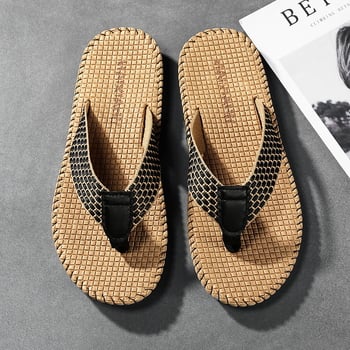 Muške flip-flop papuče, gornji dio od tekstila, PVC đon, šivana konstrukcija, jednostavno za nošenje