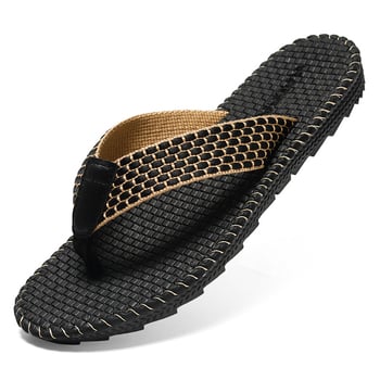 Muške flip-flop papuče, gornji dio od tekstila, PVC đon, šivana konstrukcija, jednostavno za nošenje