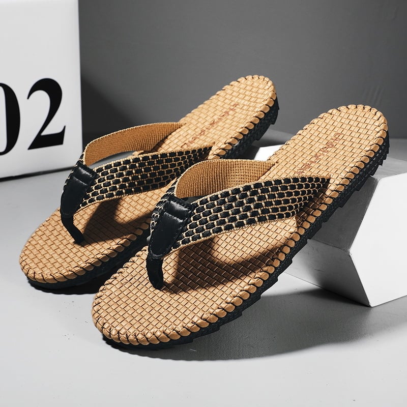 Muške flip-flop papuče, gornji dio od tekstila, PVC đon, šivana konstrukcija, jednostavno za nošenje