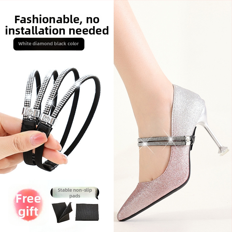 PU medžiagos – kulno anti-slydimo juosta aukštakulniams batams – modelis High heels anti-falling heel straps, tinkama darbinei avalynei, batų tempiamasis, pavasaris, suaugusieji