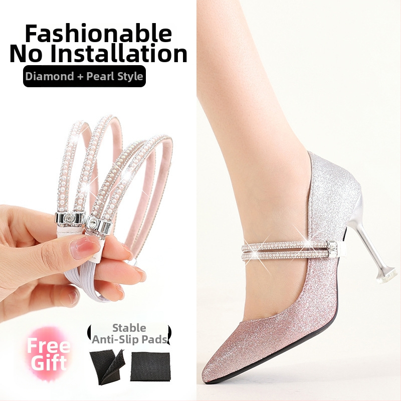 PU medžiagos – kulno anti-slydimo juosta aukštakulniams batams – modelis High heels anti-falling heel straps, tinkama darbinei avalynei, batų tempiamasis, pavasaris, suaugusieji