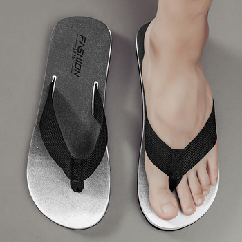 Muške flip-flop japanke, mladi ležerni stil s kopčom za stopalo, EVA gornji dio, mjehurićasta potplata, tehnologija potplata od viskoze, jesen 2025