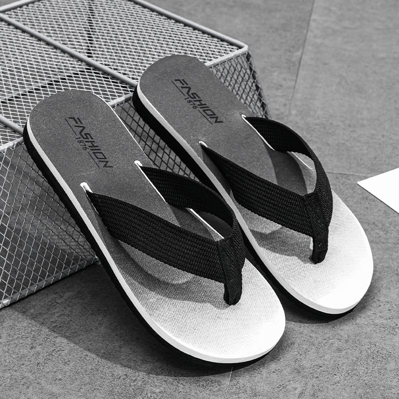 Muške flip-flop japanke, mladi ležerni stil s kopčom za stopalo, EVA gornji dio, mjehurićasta potplata, tehnologija potplata od viskoze, jesen 2025