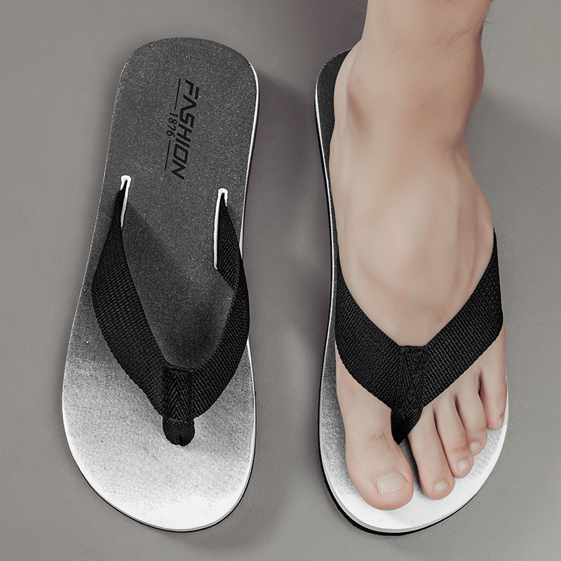 Muške flip-flop japanke, mladi ležerni stil s kopčom za stopalo, EVA gornji dio, mjehurićasta potplata, tehnologija potplata od viskoze, jesen 2025