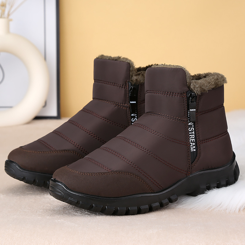 Soni téli férfi papucs – textil felsőrész, PU talp