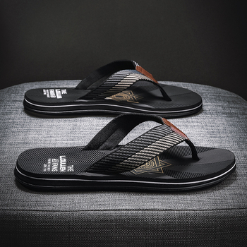Muške flip-flopice za plažu, protuklizne, EVA gornji dio, gumena potplata, otvoreni prsti, debeli potplat 1,5–3,5 cm