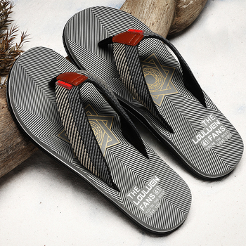 Muške flip-flopice za plažu, protuklizne, EVA gornji dio, gumena potplata, otvoreni prsti, debeli potplat 1,5–3,5 cm