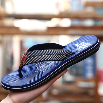 Muške flip-flopice za plažu, protuklizne, EVA gornji dio, gumena potplata, otvoreni prsti, debeli potplat 1,5–3,5 cm