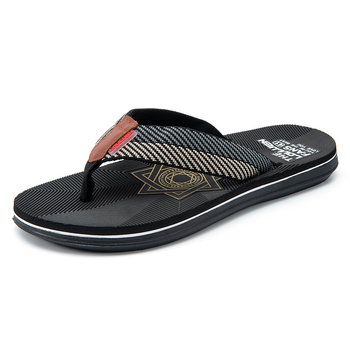 Muške flip-flopice za plažu, protuklizne, EVA gornji dio, gumena potplata, otvoreni prsti, debeli potplat 1,5–3,5 cm