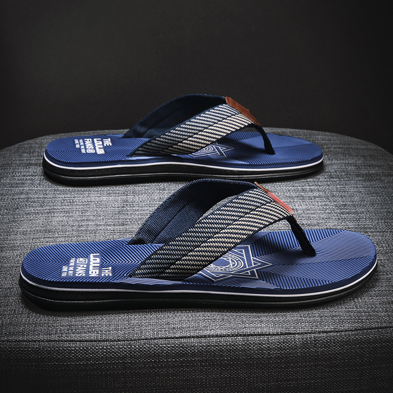 Muške flip-flopice za plažu, protuklizne, EVA gornji dio, gumena potplata, otvoreni prsti, debeli potplat 1,5–3,5 cm