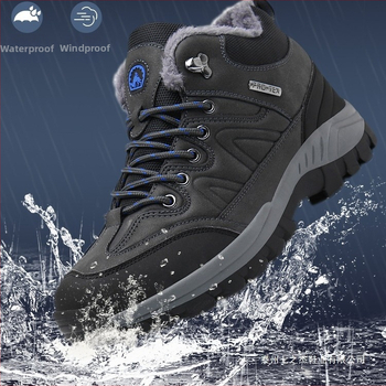 Γυναικείες μπότες χιονιού - αδιάβροτες, αντιολισθητικές, μονωμένες, επενδυμένες με φλίς, εσωτερικό από μαλλί προβάτων