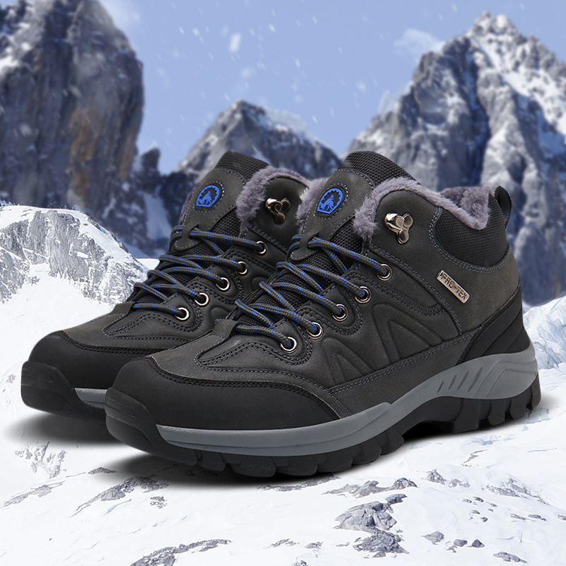 Γυναικείες μπότες χιονιού - αδιάβροτες, αντιολισθητικές, μονωμένες, επενδυμένες με φλίς, εσωτερικό από μαλλί προβάτων