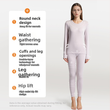 Тънко термално бельо с Лензинг Модал: антибактериално, дишащо, топло, комплект горнище и долнище