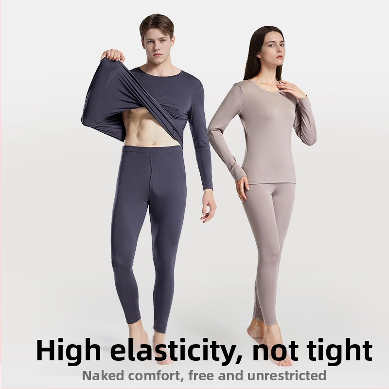 Тънко термално бельо с Лензинг Модал: антибактериално, дишащо, топло, комплект горнище и долнище