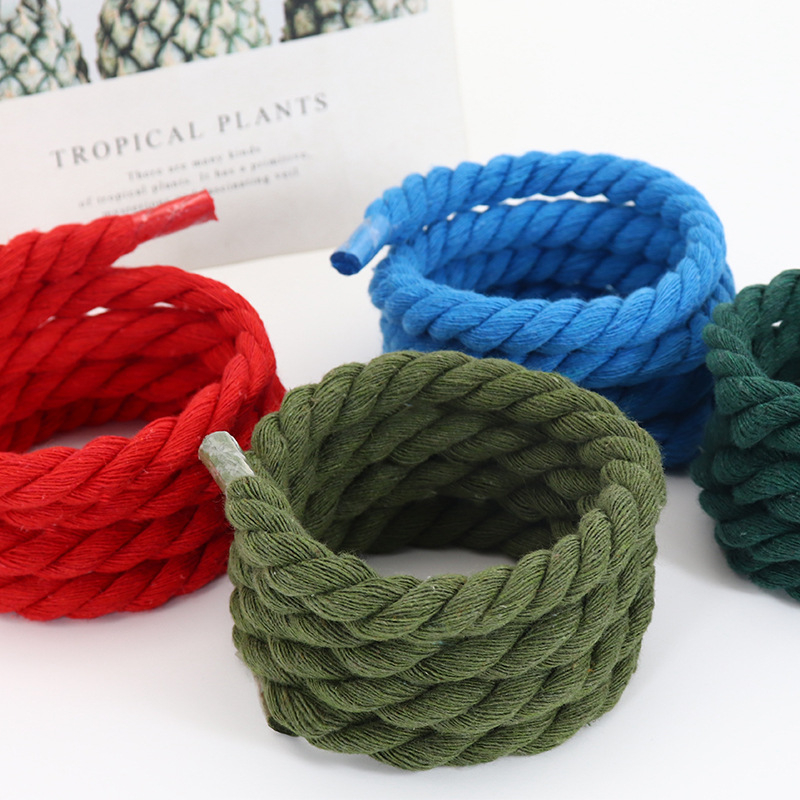 Kojinių raišteliai - rankomis austa trijų siūlų medvilnės-poliesterio virvė, modelis #77 serija, tinka sportbačiams, odiniams ir kasdieniams batams