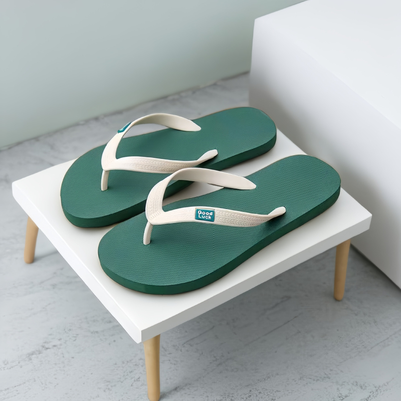 Ou Xun Férfi flip-flop szandál – PVC felsőrész, gumi talp, nyitott orrú, húzó pánt