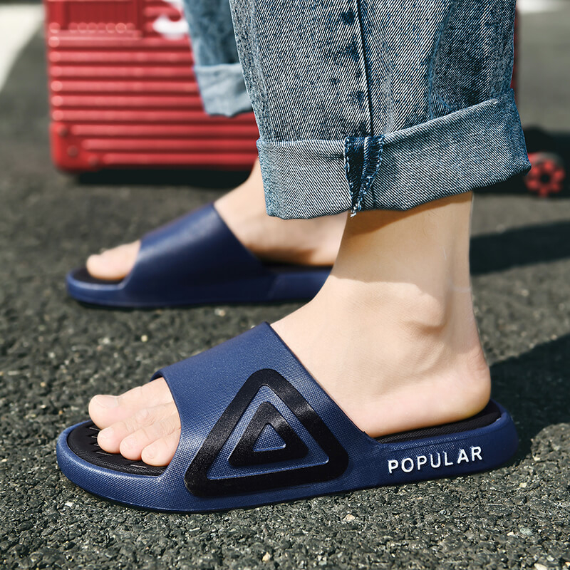 Muške flip-flop papuče s otvorenim prstom, PVC gornji dio, PVC potplat, injekcijski oblikovan potplat