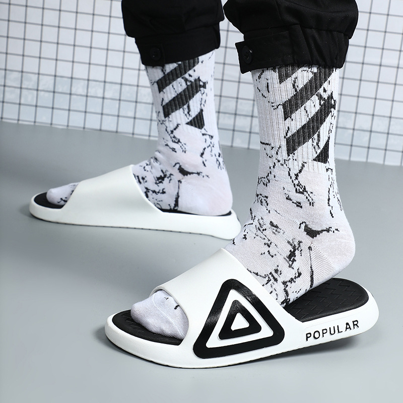 Muške flip-flop papuče s otvorenim prstom, PVC gornji dio, PVC potplat, injekcijski oblikovan potplat