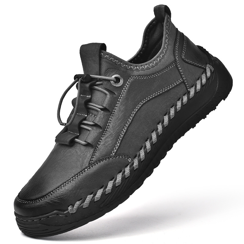 Ανδρικά αθλητικά-χαλαρά παπούτσια με κλείσιμο από ελαστική ταινία, πάνω μέρος από microfiber, σόλα από καουουτς, πάτος EVA, ραμμένα
