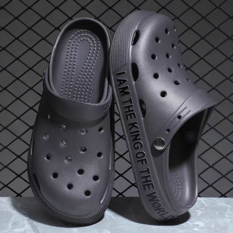 Muške Crocs-stil sandale, casual ljetne sandale s debelom podnim, protuklizne, s motivom crtića, papuče za vožnju
