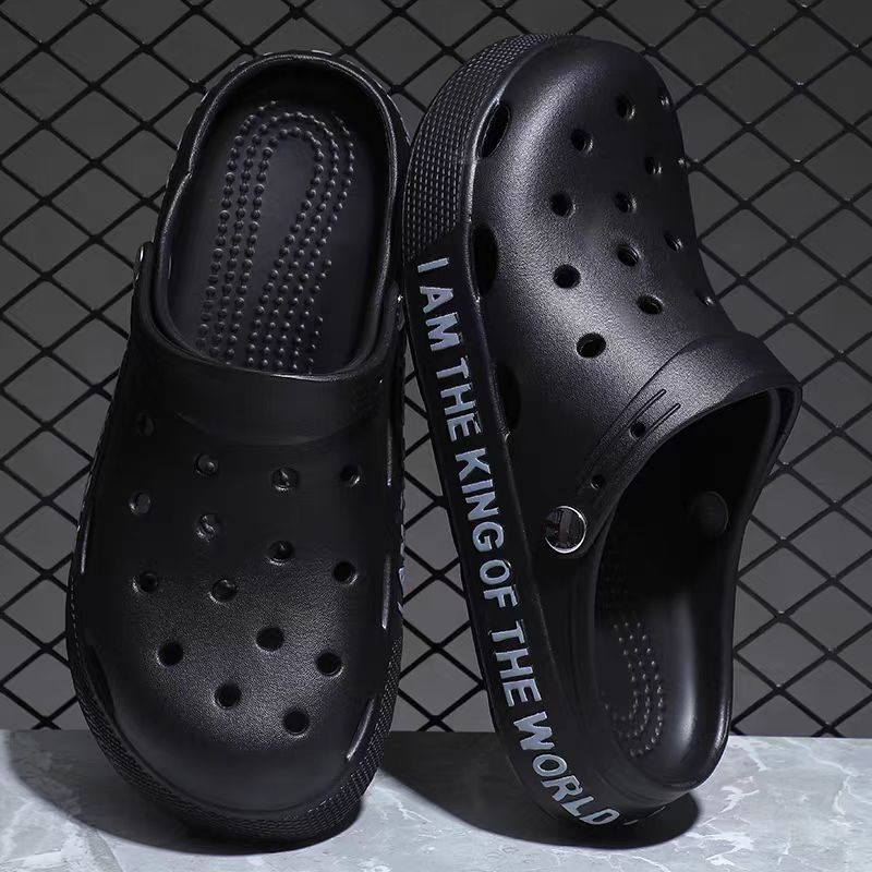 Muške Crocs-stil sandale, casual ljetne sandale s debelom podnim, protuklizne, s motivom crtića, papuče za vožnju