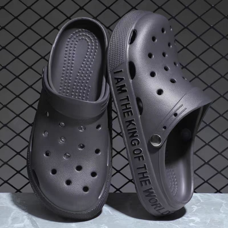 Muške Crocs-stil sandale, casual ljetne sandale s debelom podnim, protuklizne, s motivom crtića, papuče za vožnju