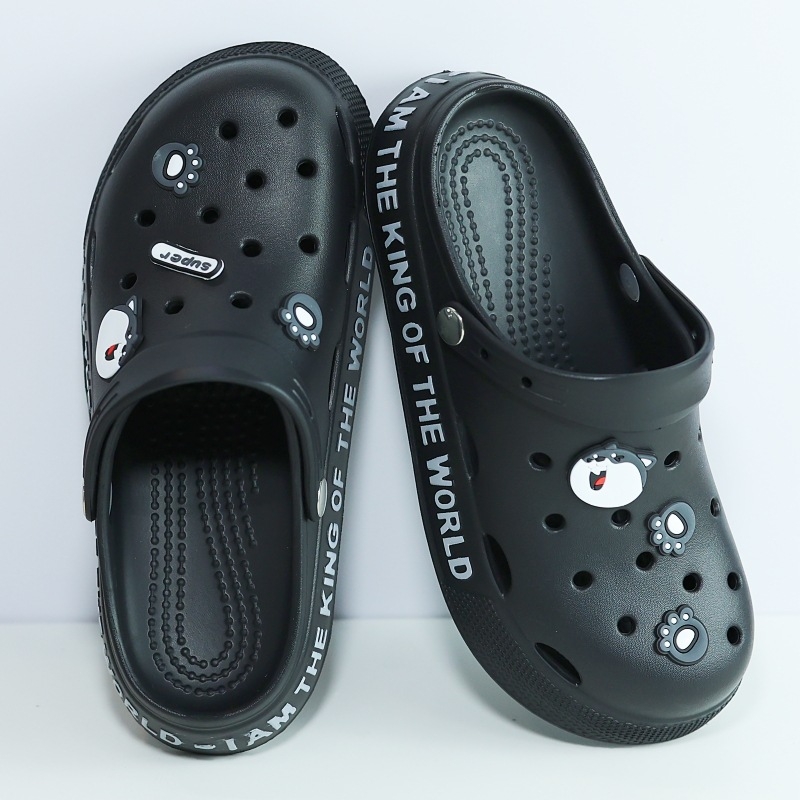 Muške Crocs-stil sandale, casual ljetne sandale s debelom podnim, protuklizne, s motivom crtića, papuče za vožnju