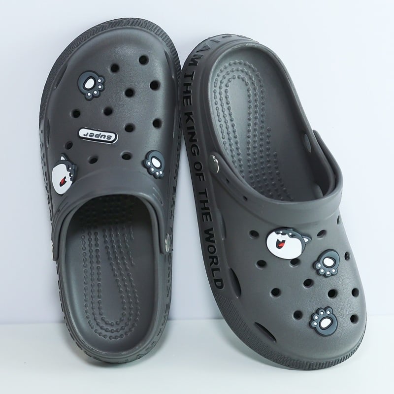 Muške Crocs-stil sandale, casual ljetne sandale s debelom podnim, protuklizne, s motivom crtića, papuče za vožnju