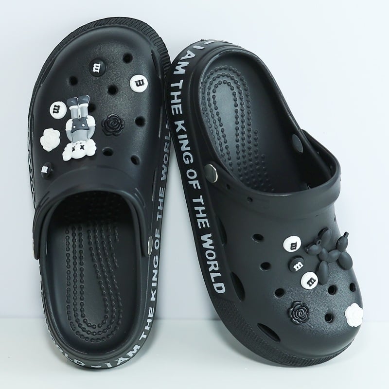 Muške Crocs-stil sandale, casual ljetne sandale s debelom podnim, protuklizne, s motivom crtića, papuče za vožnju