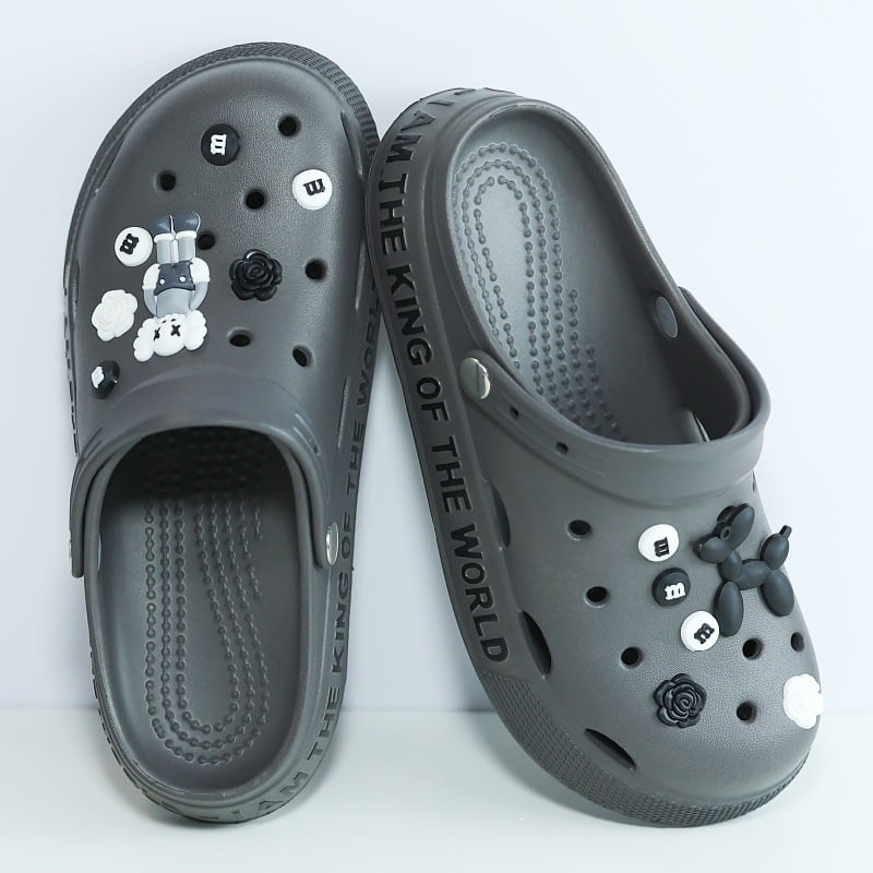 Muške Crocs-stil sandale, casual ljetne sandale s debelom podnim, protuklizne, s motivom crtića, papuče za vožnju