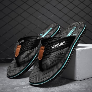 Férfi flip-flop papucs, EVA felsőrész, PVC talp, csúszásmentes, légáteresztő, nyári casual