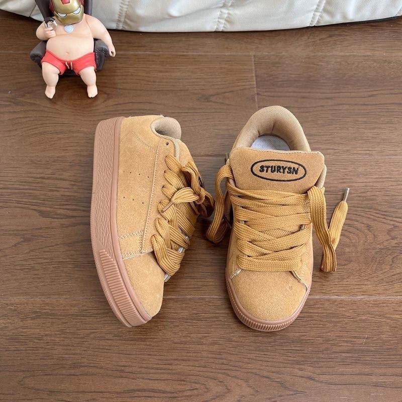 Sneakers pentru bărbați – vârf rotund, piele artificială, branț PU, talpă din cauciuc, talpă joasă, stil de toamnă, SGS certificat